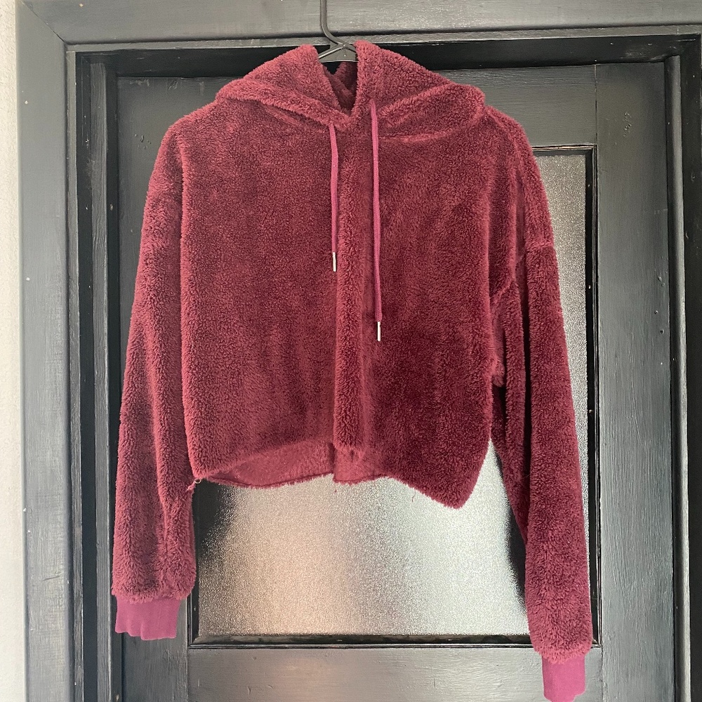 Sherpa Croptop Hoodie